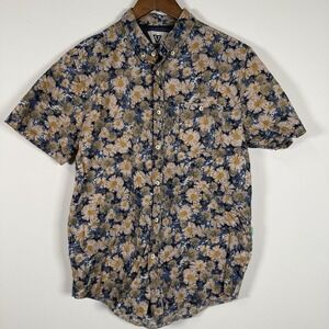 Vissla Men's Button Down Flower Sunflower Shirt Size‎ Large